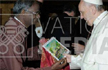 Indian Capuchin presents painting to Pope